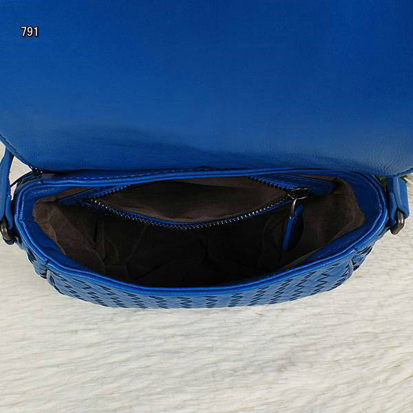 Bottega Veneta intrecciato nappa cross body bag BV13006 blue - Click Image to Close